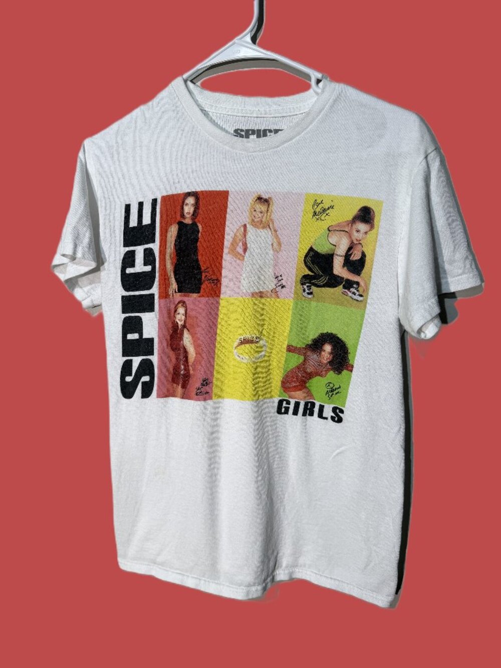 Spice Girls Photo Collage T-Shirt White Size S Bravado 2022 Licensed Tee